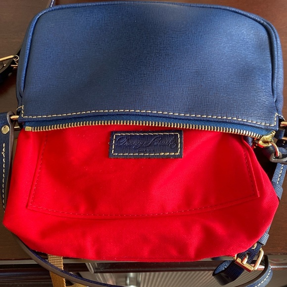 DOONEY & BOURKE "LEXI" 💙NAVY BLUE💙 LEATHER CONVERTIBLE CROSSBODY BAG 🌟EUC🌟 - Picture 13 of 17